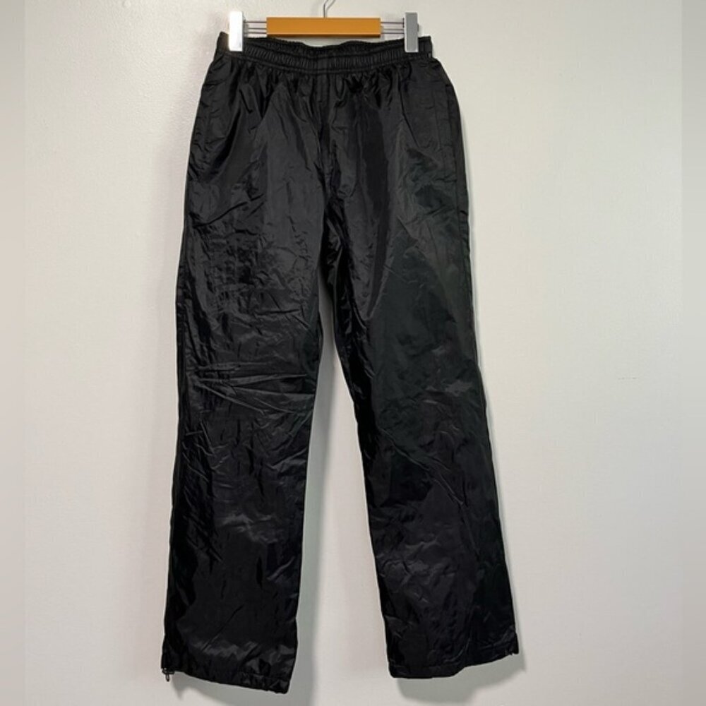 Mountain Ridge Men’s Black Fleece-Lined Waterproof Snow Pants – Size Small